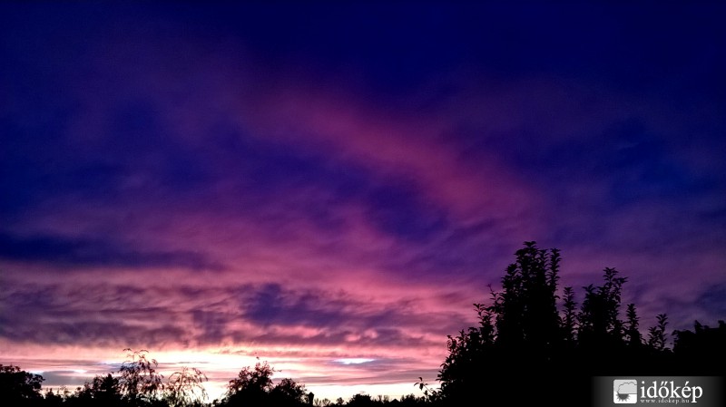Hidegfront utáni naplemente :)