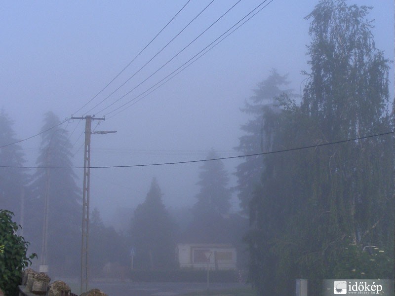 Ködös reggel májusban