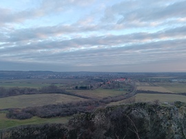 Verpelét látképe a tanúhegy csúcsáról