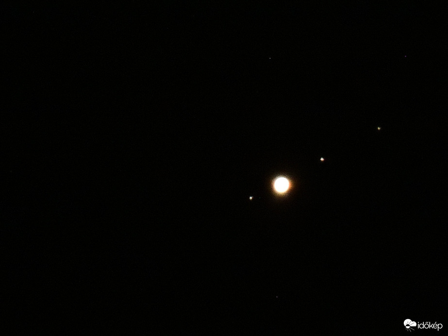 Jupiter és holdjai 2023.10.01. (Nikon Coolpix P600)