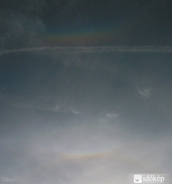 Zenit körüli + felső érintő 