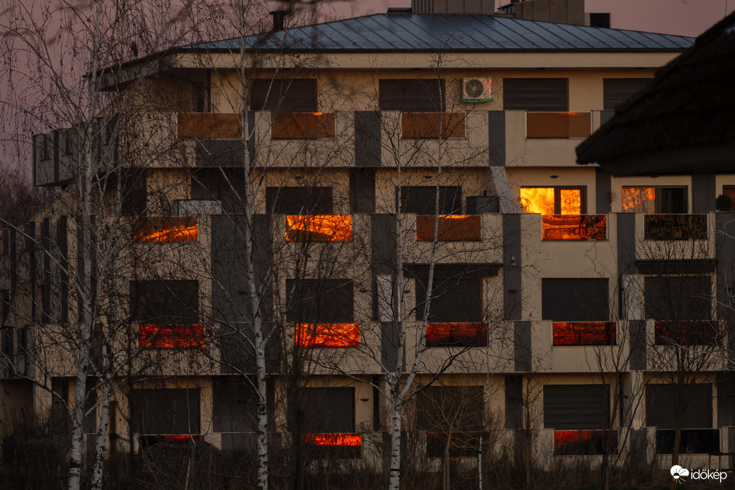 A nap fényfestése...