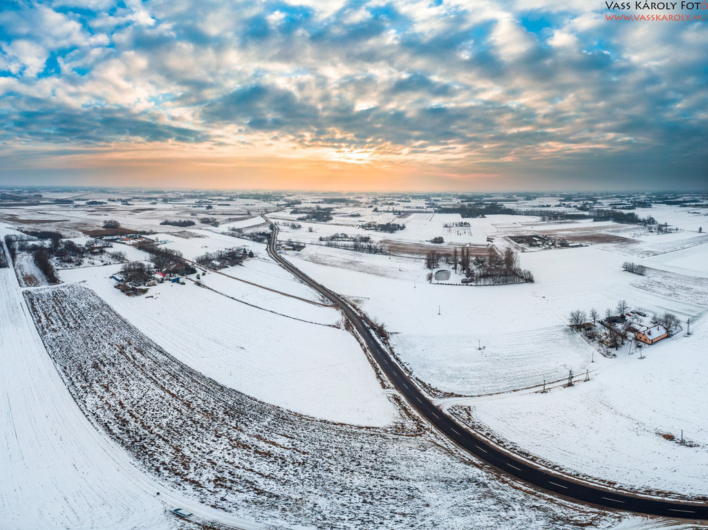 Téli légi panoráma