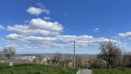 Miskolc , április elején tiszta időben