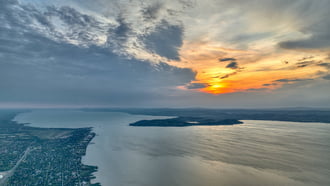 Zamárdiból Tihany irányába 