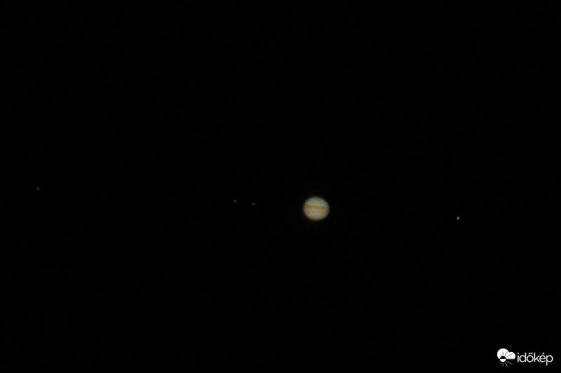 Jupiter és négy nagy holdja