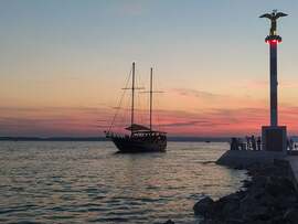 Balaton naplementében 