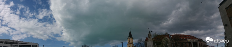 Siófok - visszatükröződő Balaton a felhőkön 2018.04.10.