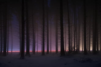 Misztikus fények a sötétben...