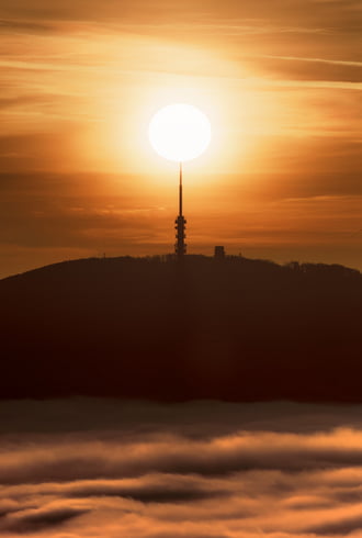 Napkorong az ország csúcsán...