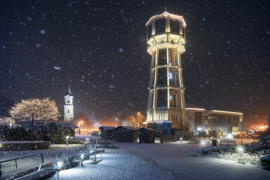 Látványos havazás Siófokon (2)