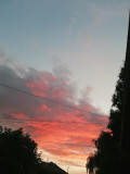The fiery sky. 