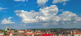 Soproni felhős panoráma