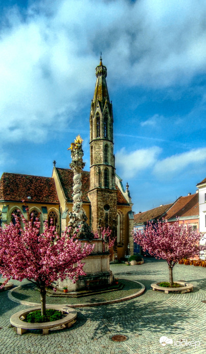 Beszökött a Tavasz, a soproni Fő tér-re