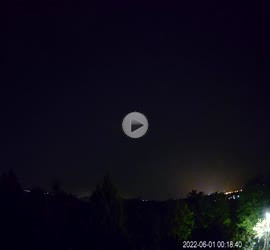 Tűzgömb videó Balatonszemesről 2022-06-01 00:18:41