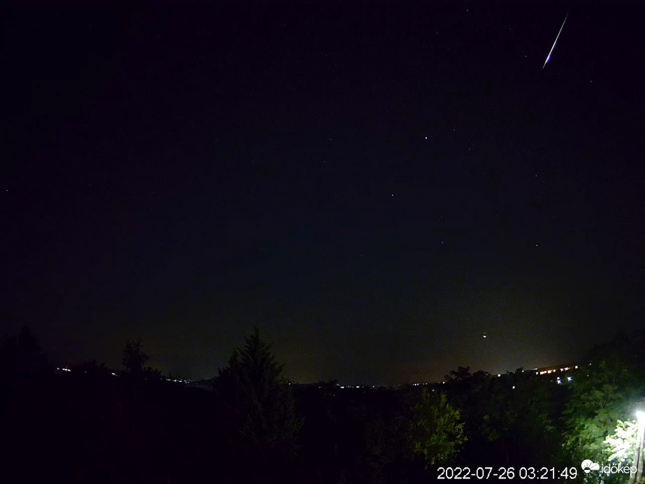 Perseidák meteor 2022-07-26