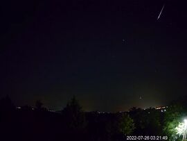 Perseidák meteor 2022-07-26