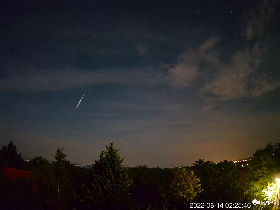 Perseida meteor Balatonszemesről