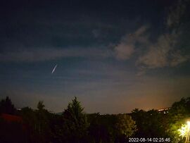Perseida meteor Balatonszemesről