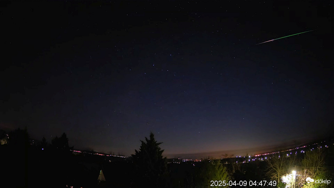 Meteor Balatonszemesről nézve