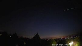 Meteor Balatonszemesről nézve