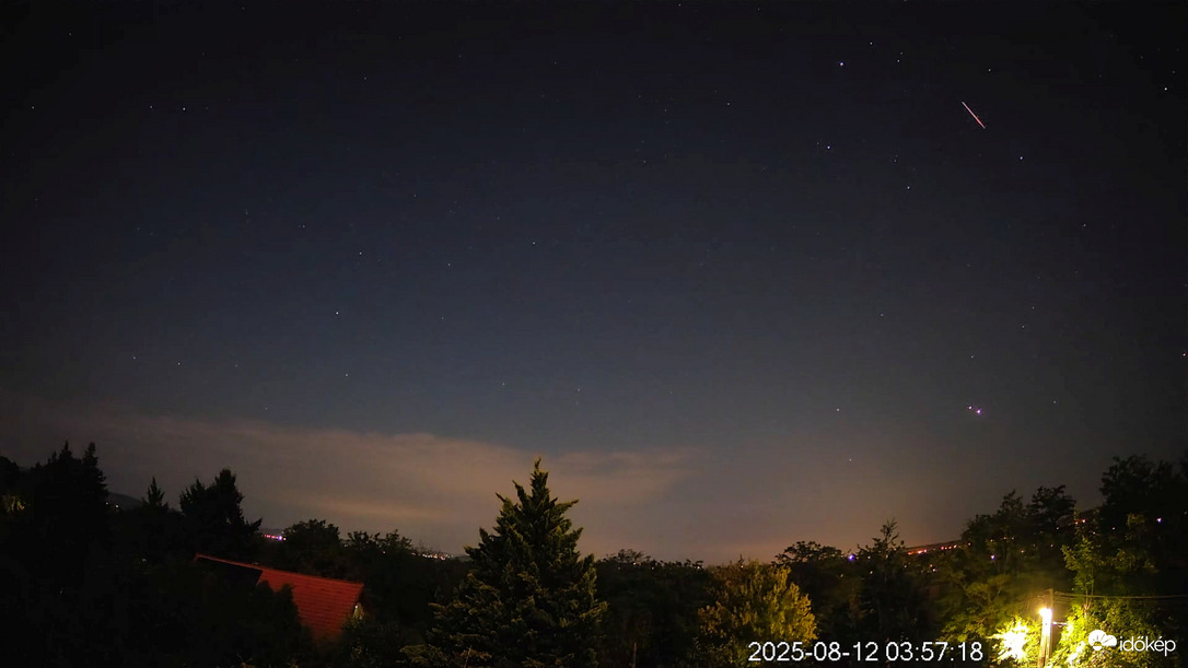 Jupiter és Vénusz együttállás plusz egy meteor