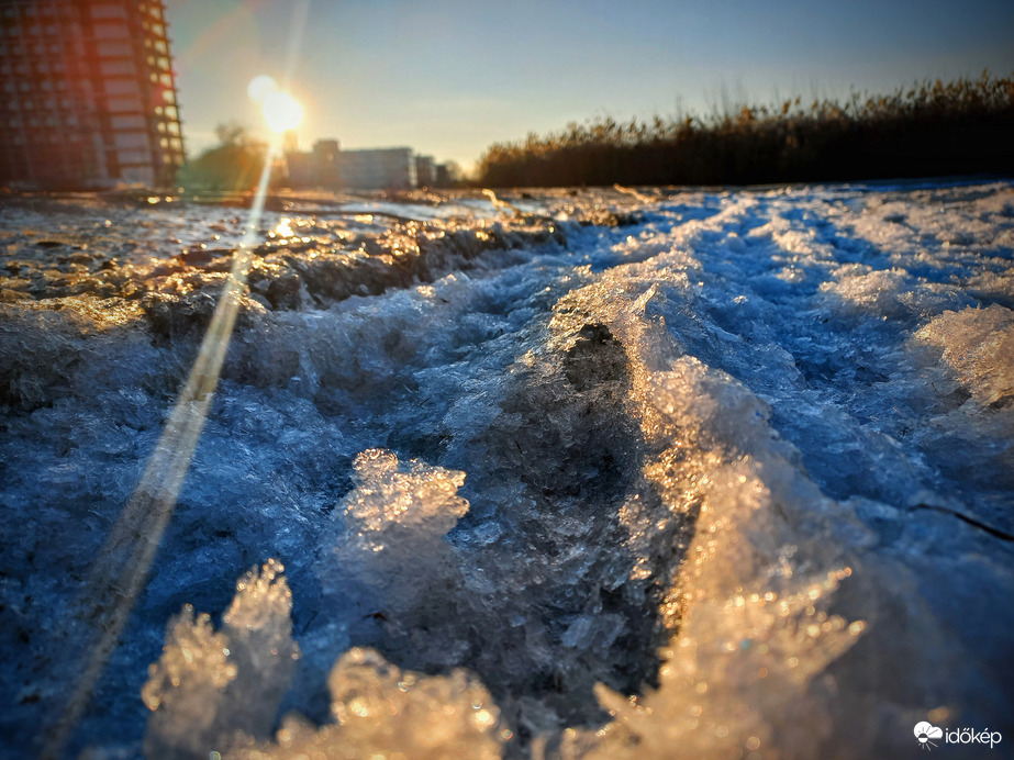 Siófok- Téli alkonyati csendélet! 