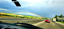 Szivárványok M1-Herceghalom térség közelében