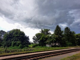 Érkező zivatarfelhő