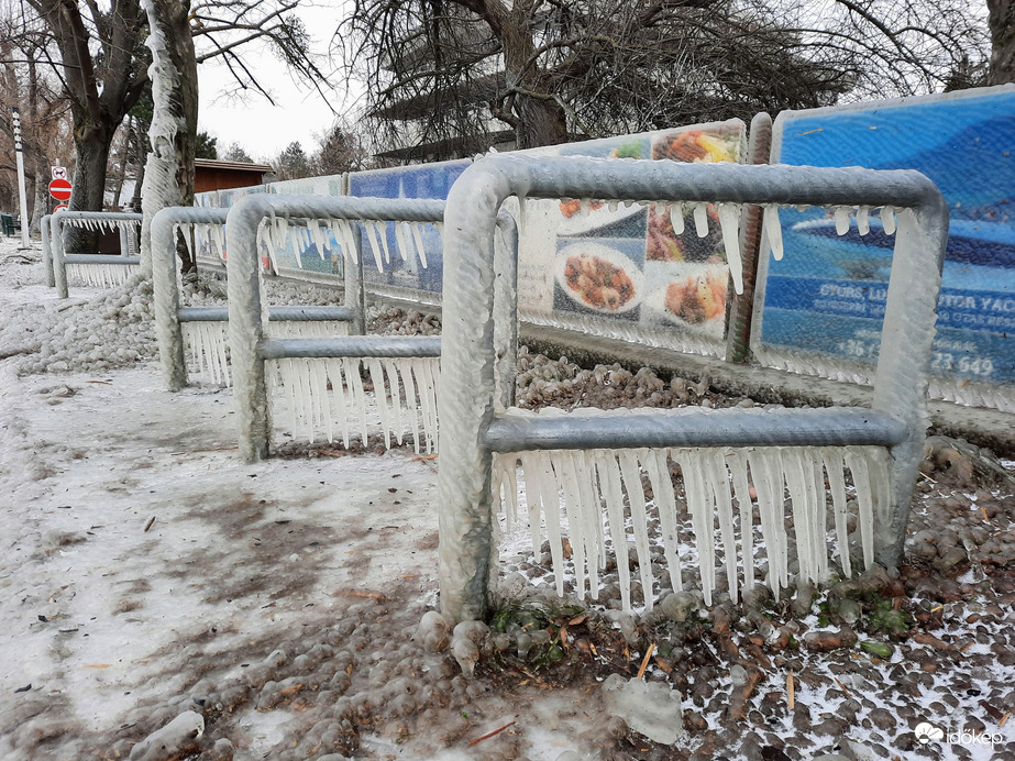 Jeges csodavilág Balatonfenyvesen
