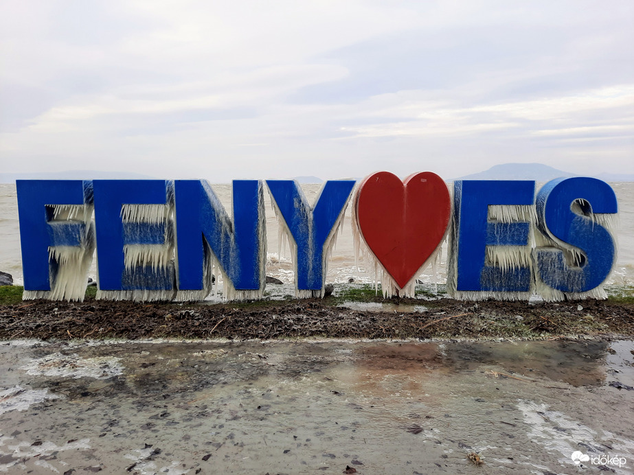 Jeges csodavilág Balatonfenyvesen