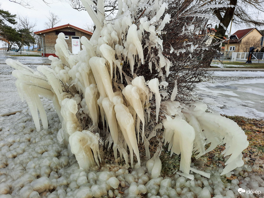 Jeges csodavilág Balatonfenyvesen
