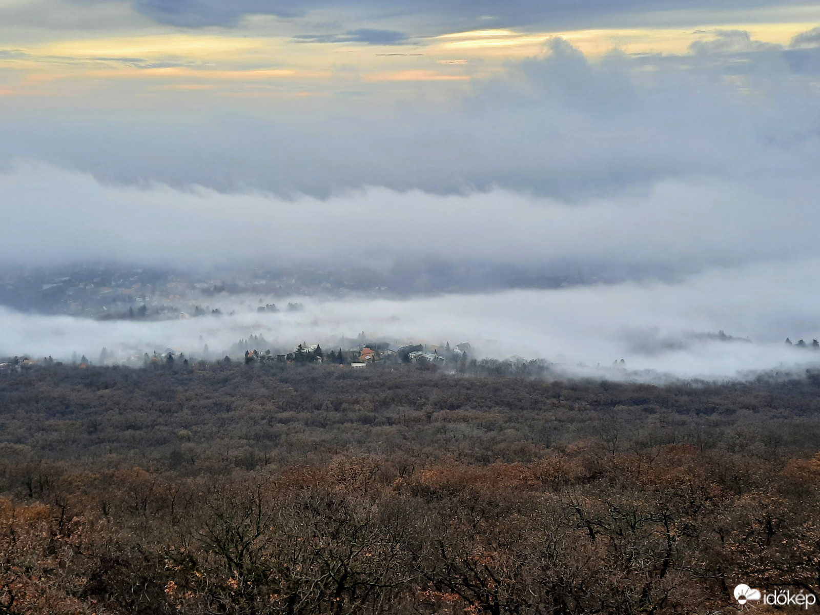 Ködpaplan a Mecsekből