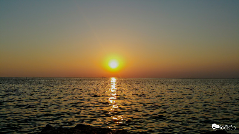 Naplemente a szlovén tengernél