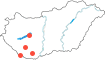 Barcs,Pécs,Kaposvár,Siófok