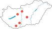 Budapest,Székesfehérvár,Szekszárd,Pécs,Kecskemét
