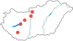 Budapest,Vác,Székesfehérvár,Kaposvár,Siófok