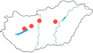 Budapest,Veszprém,Székesfehérvár,Jászkísér