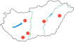 Debrecen,Szolnok,Pécs,Szekszárd,Székesfehérvár,