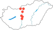 Esztergom,Vác,Budapest,Adony,Tass,Dunaföldvár