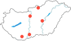 Salgótarján,Szolnok,Budapest,Baja,Pécs