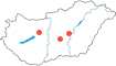 Székesfehérvár,Tatbánya,Szolnok,Kecskemét