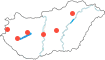 Szombathely,Keszthely,Dunaújváros,Veszprém,Cegléd,Nyékládháza