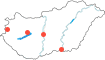Szombathely,Veszprém,Dunaújváros,Szeged