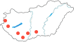 Szombathely,Zalaegerszeg,Kaposvár,Pécs,Szekszárd,Kiskunhalas