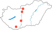 Vác,Budapest,Paks,Pécs
