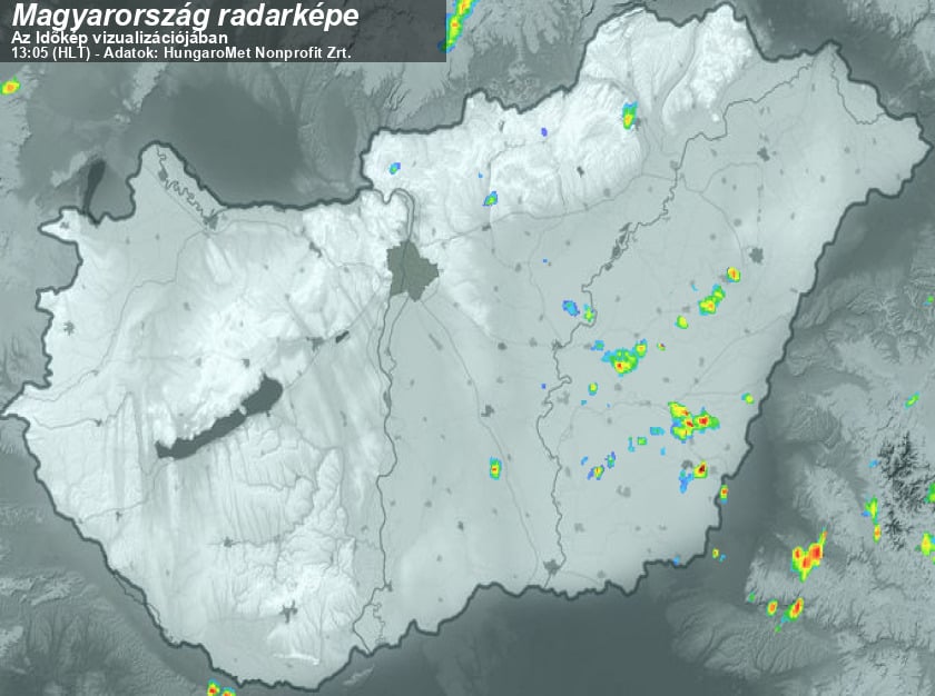 radar térkép magyarország Radarkép és riasztás radar térkép magyarország